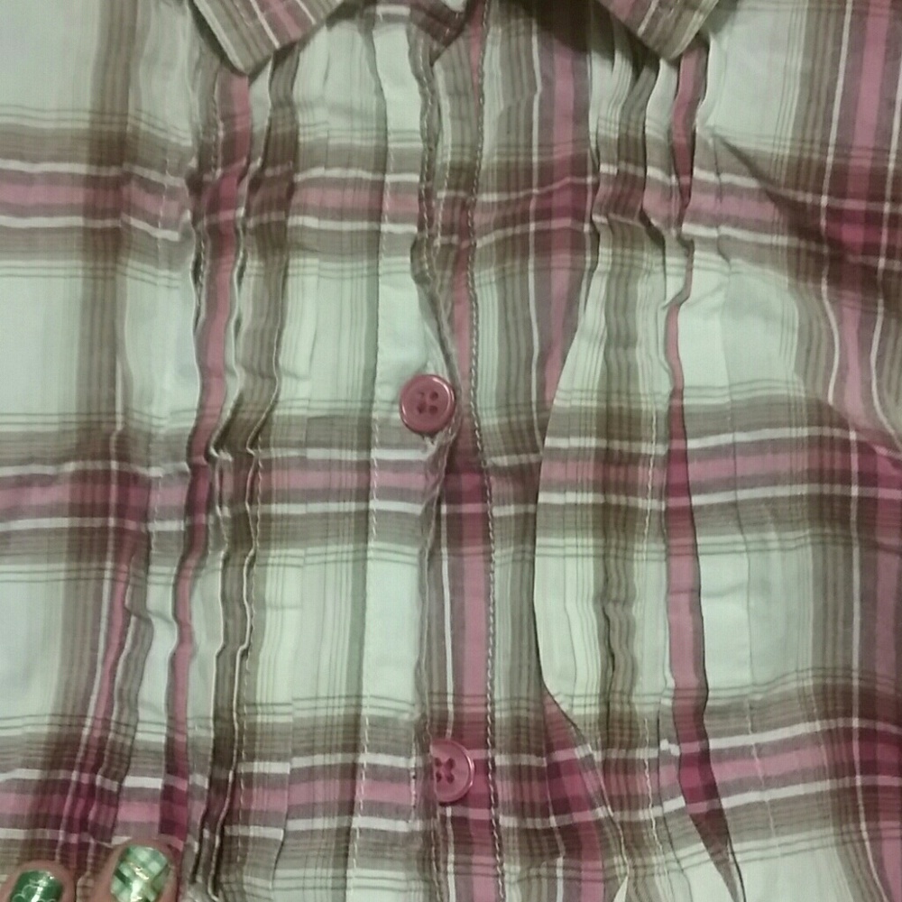 Multicolored Button Down Top - image 2